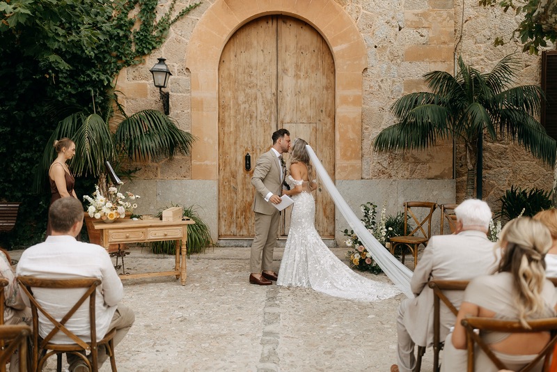 intimate wedding shoot in Mallorca spain