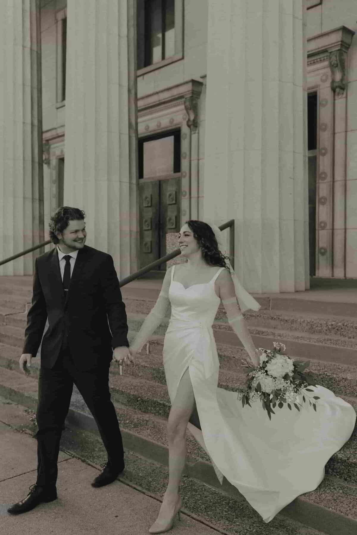 Modern styled wedding shoot.