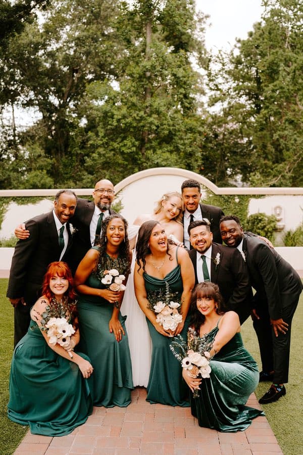 warm wedding in houston at the springs in cypress.