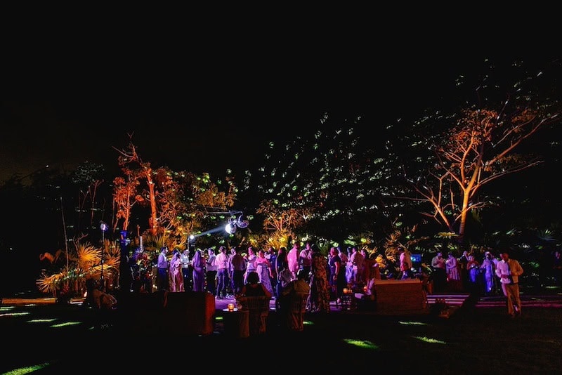 colorful wedding photo shoot at Andaz Mayakoba Resort Riviera Maya in Mexico.