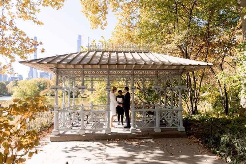 wedding in central park new york city