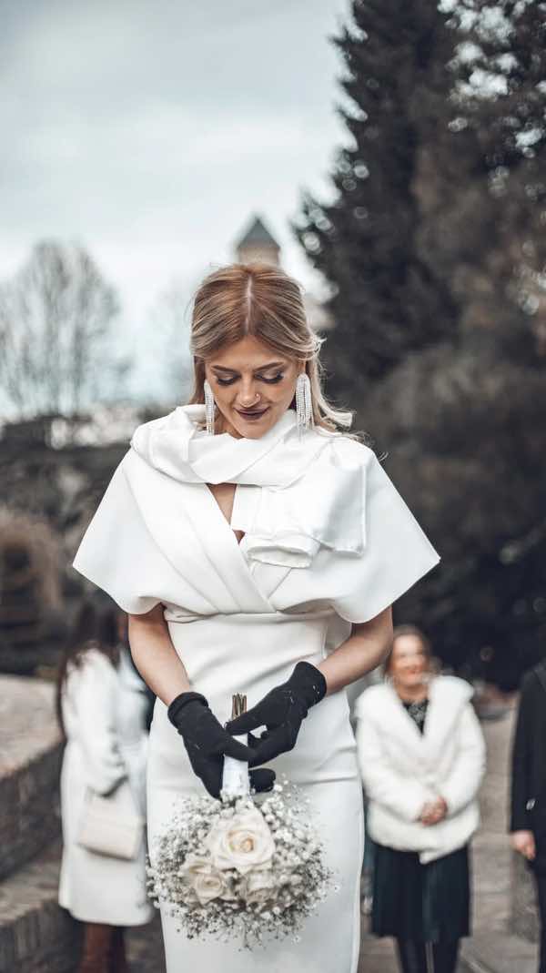 winter floral arrangement