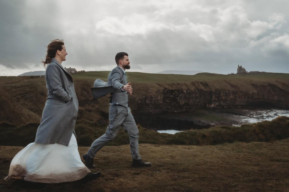 Irish forest elopement in spring