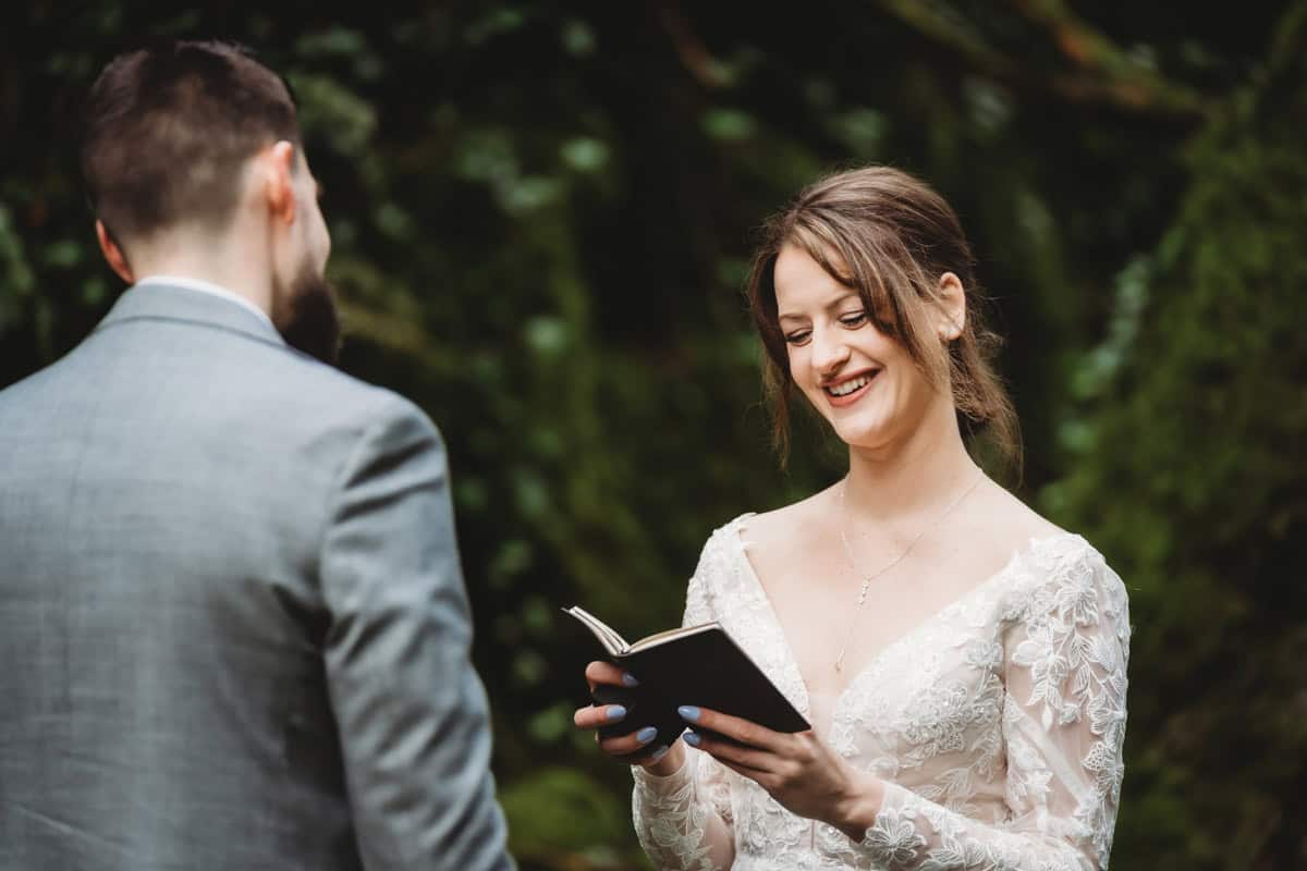 Irish Elopement with Forest Ceremony in Early Spring