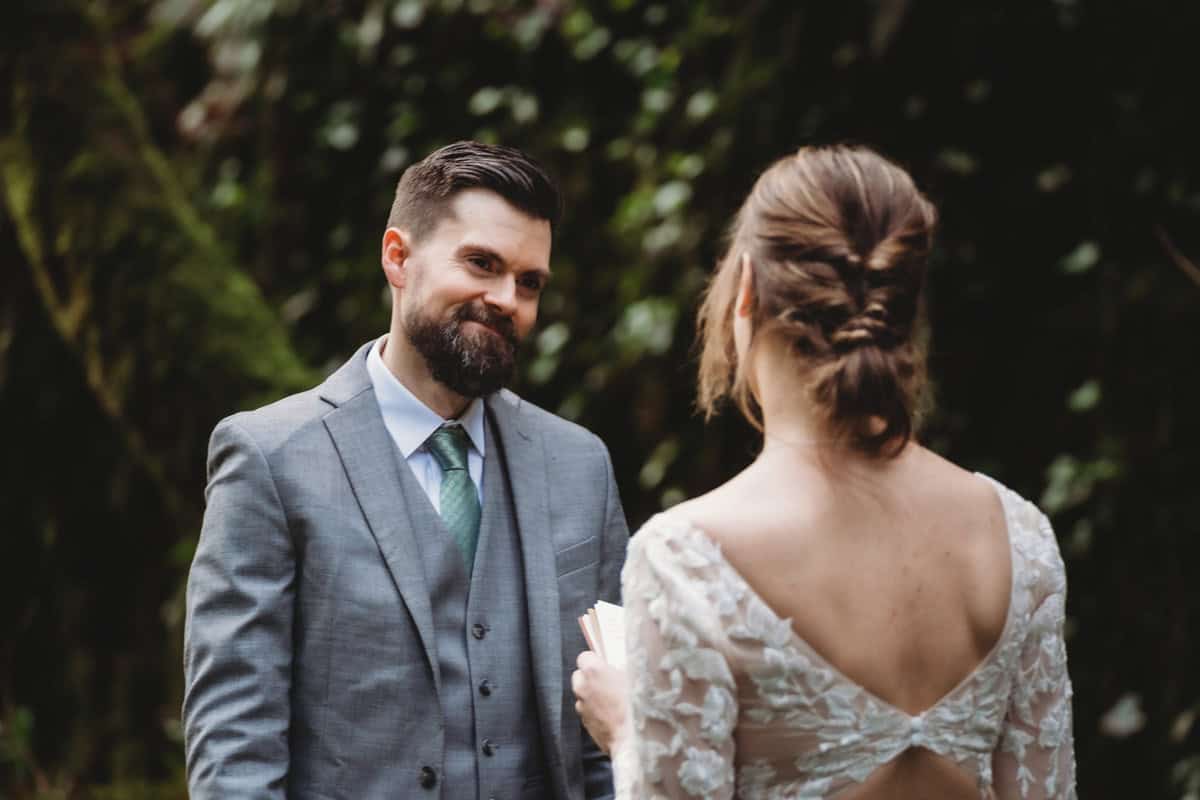 Irish Elopement with Forest Ceremony in Spring