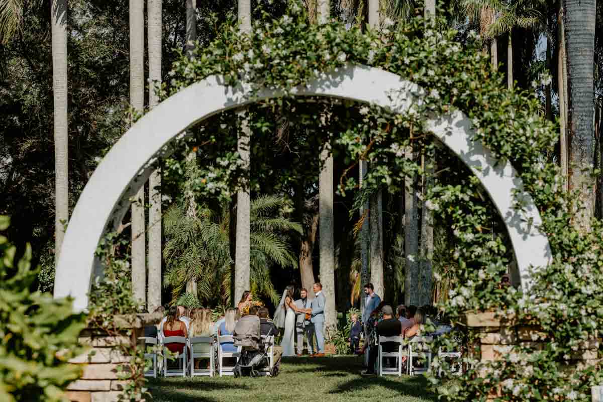 April Wedding at a Botanical Park in Florida