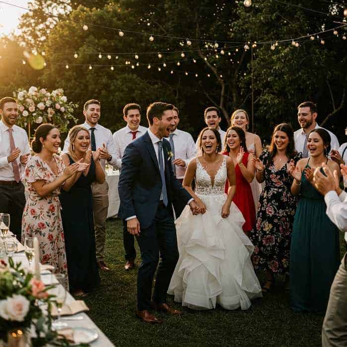 a wedding flash mob moment