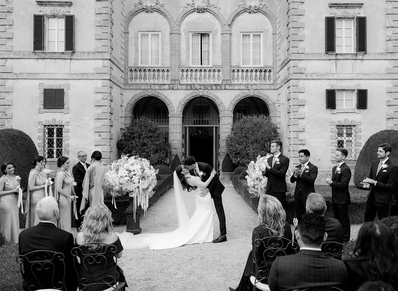 Allison And Emmett's Stunning Villa Cetinale Wedding In Tuscany villa cetinale celebration