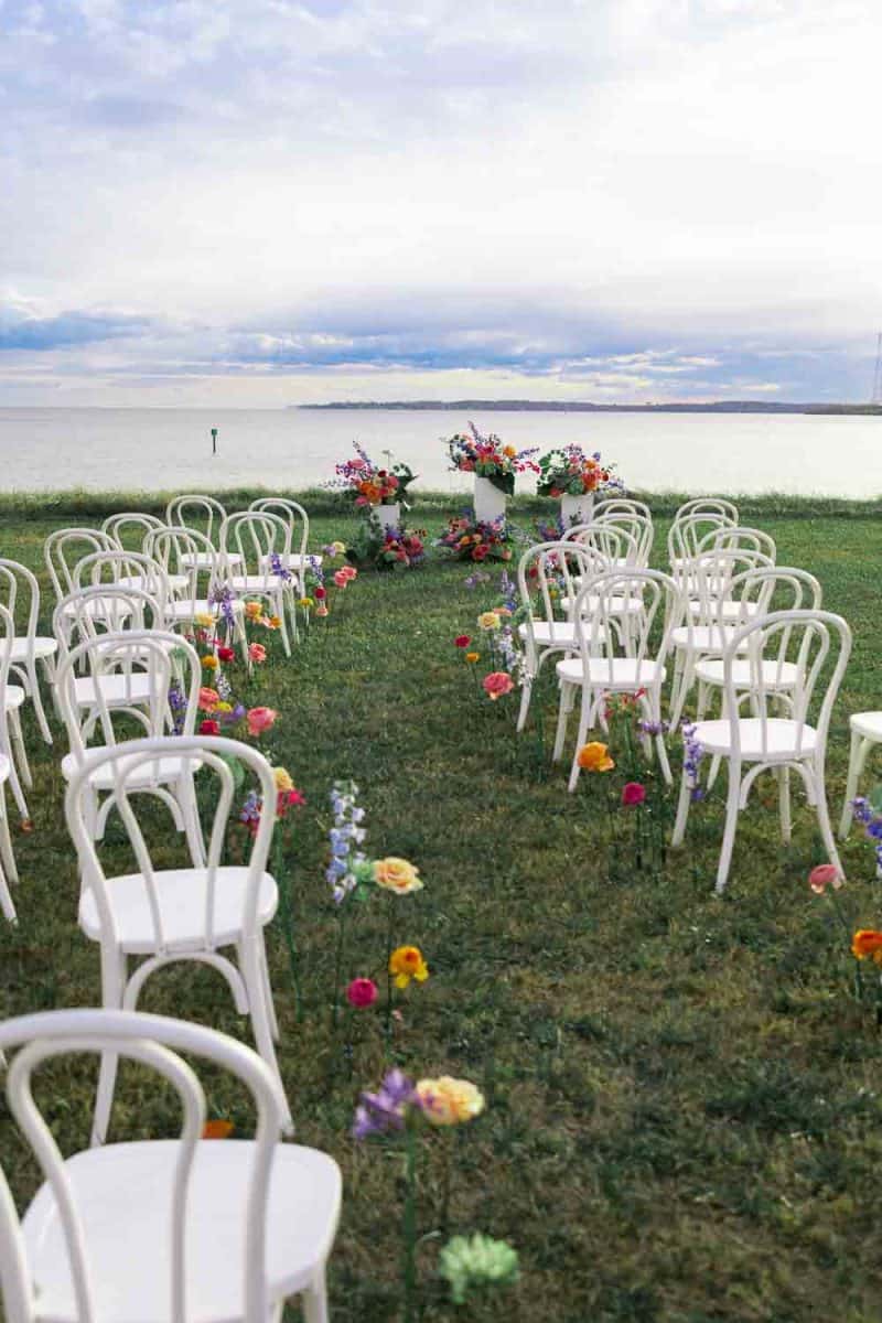 chairs at wedding venue in maryland