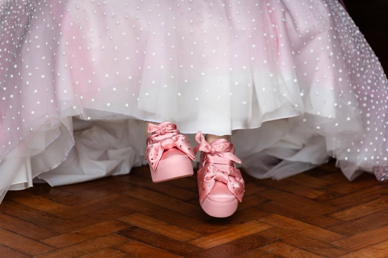 bride's wedding shoes