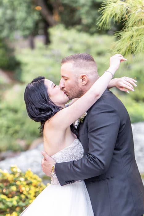 wedding ceremony at Japanese Friendship Garden wedding