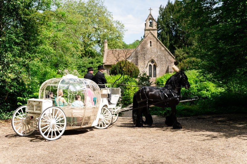 wedding with a carriage