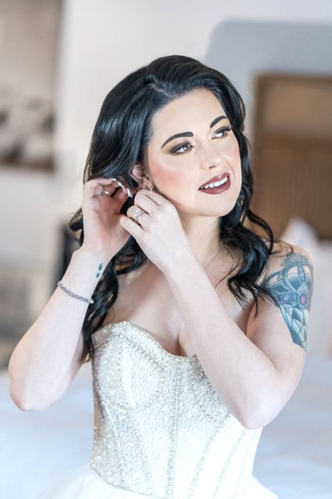 bride at Japanese Friendship Garden wedding