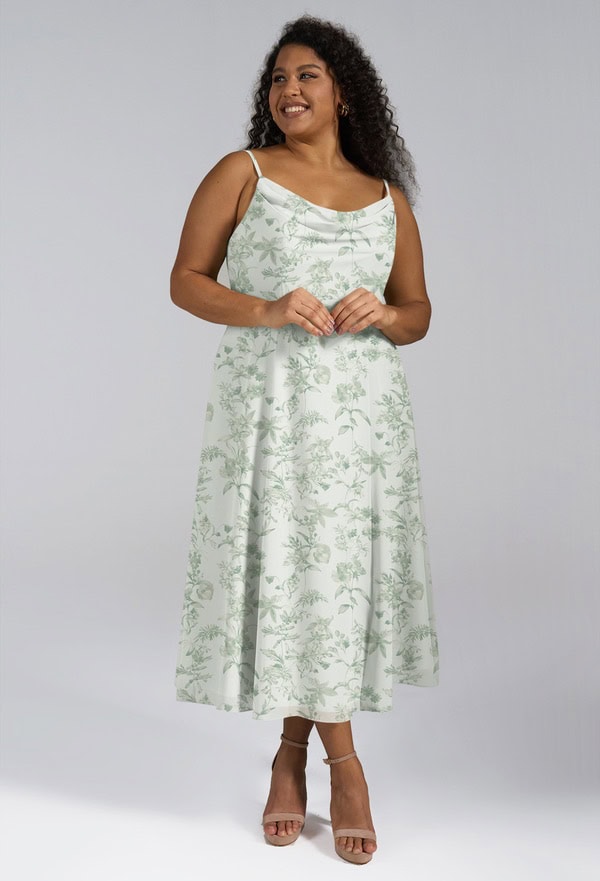 Curve Confidence: Stunning Plus-Size Wedding Guest Dress Ideas You'll Love AW Maribel Dress