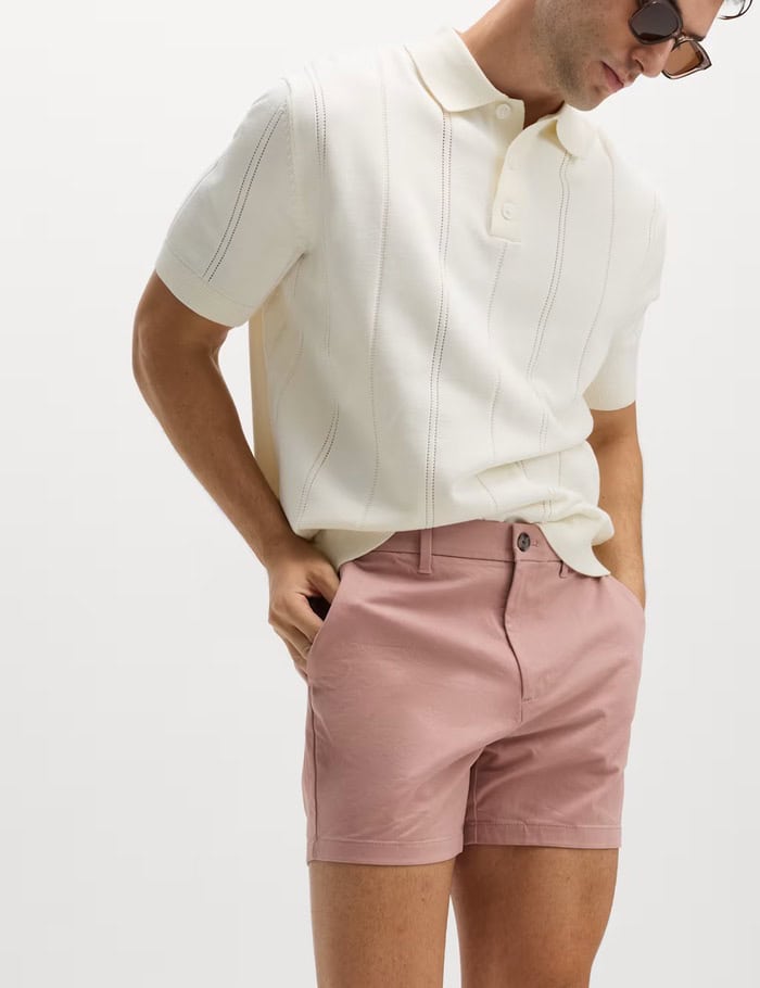 Slim-Fit-Stretch Chino Shorts