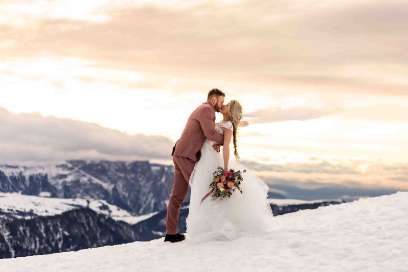 Helena & Keio's Dreamy Winter Vow Renewal In Italy: Snow, Pizza, And A Love Story 10 Years In The Making vows renewal in italy