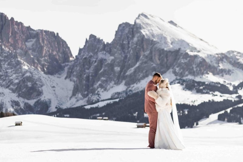 Helena & Keio's Dreamy Winter Vow Renewal In Italy: Snow, Pizza, And A Love Story 10 Years In The Making vow renewal shoot in italy