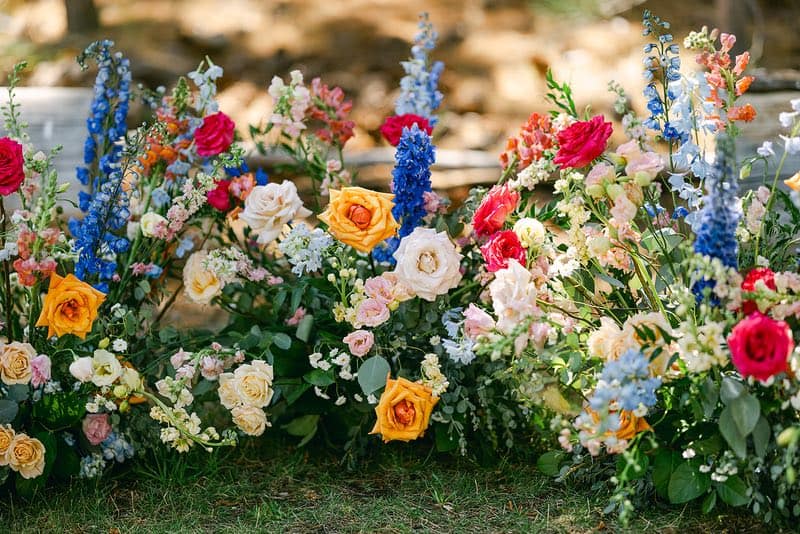 flowers at a Lakeside Wedding at Valhalla Tahoe 