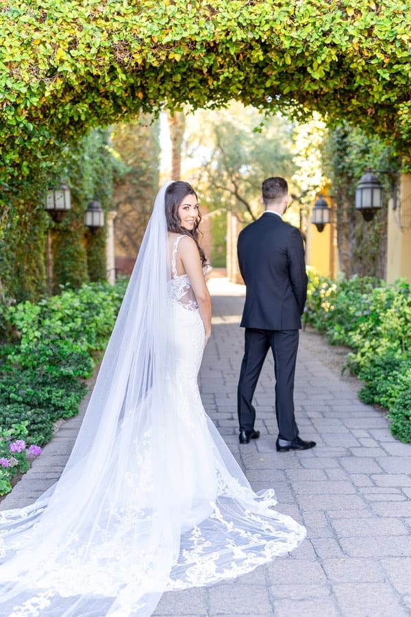 bride and groom at Omni Montelucia Celebration at One of the Top Wedding Venues in Paradise Valley