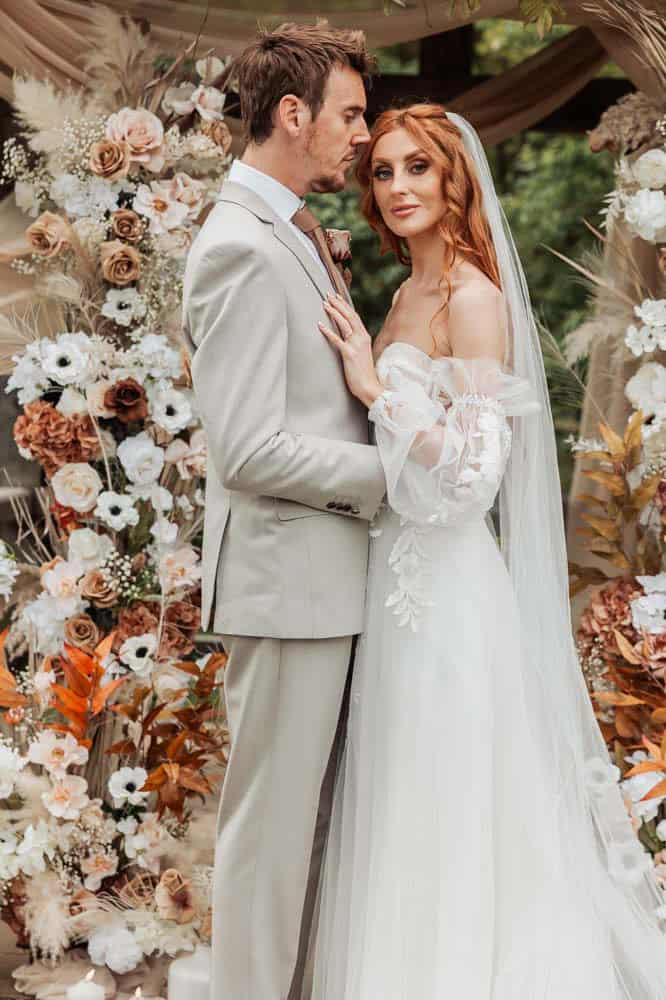 bride and groom at top wedding venue in york
