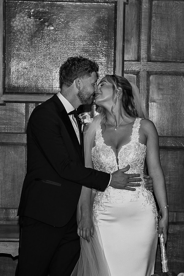 Lucy & Lewis's Romantic Bovey Castle Elopement (Plus Tips For Planning Your Own!) bride and groom in castle elopement