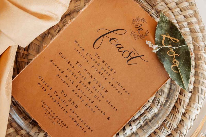 stationary at wedding venue in york