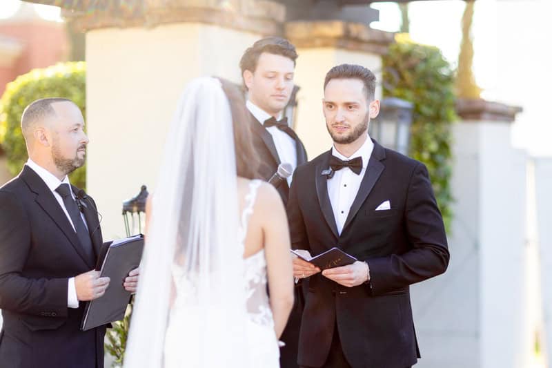 ceremony photo at Omni Montelucia Celebration at One of the Top Wedding Venues in Paradise Valley