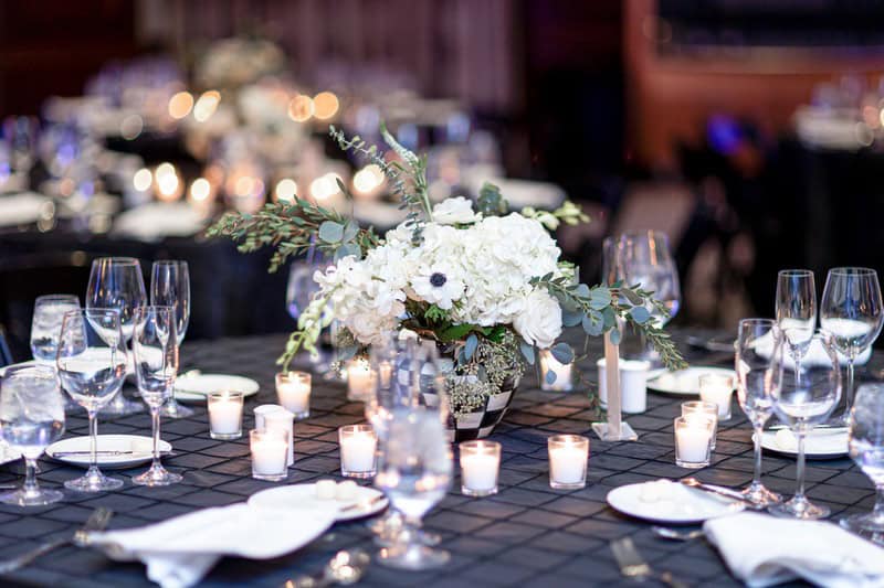 flowers on table at Omni Montelucia Celebration at One of the Top Wedding Venues in Paradise Valley