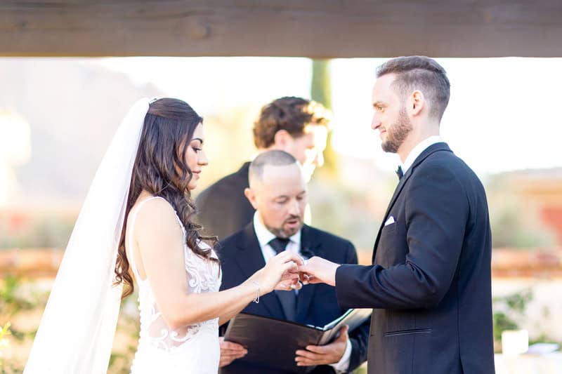 wedding ceremony at Omni Montelucia wedding at One of the Top Wedding Venues in Paradise Valley