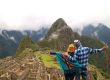 husband and wife at their honeymoon in peru