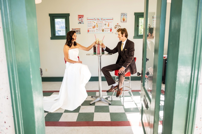 Soda shoppe at Virginia Wedding Style Shoot