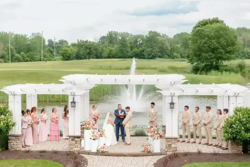wedding ceremony at one of the top wedding venues in syracuse