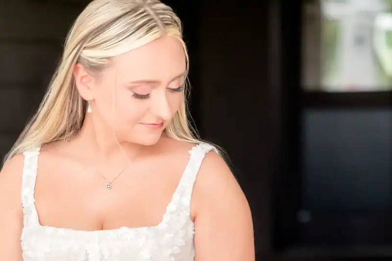 bride at wedding in syracuse ny