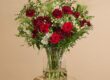 the burgundy kiss winter bouquet
