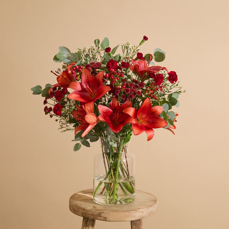 classic silk pajamas bouquet