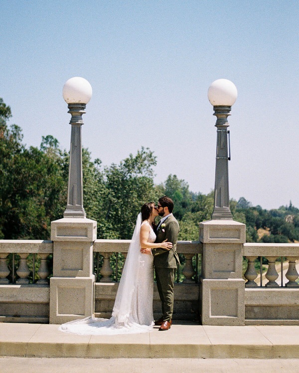 A Backyard Wedding Ceremony on 35mm at Center for the Arts, Eagle Rock - Backyard Wedding Ceremony At Center For The Arts Eagle Rock Los Angeles