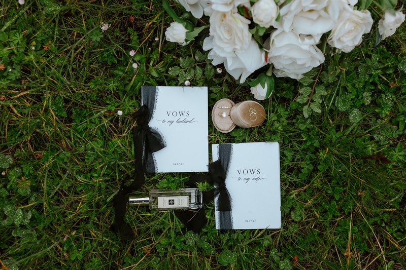 wedding stationary at redwood national park wedding