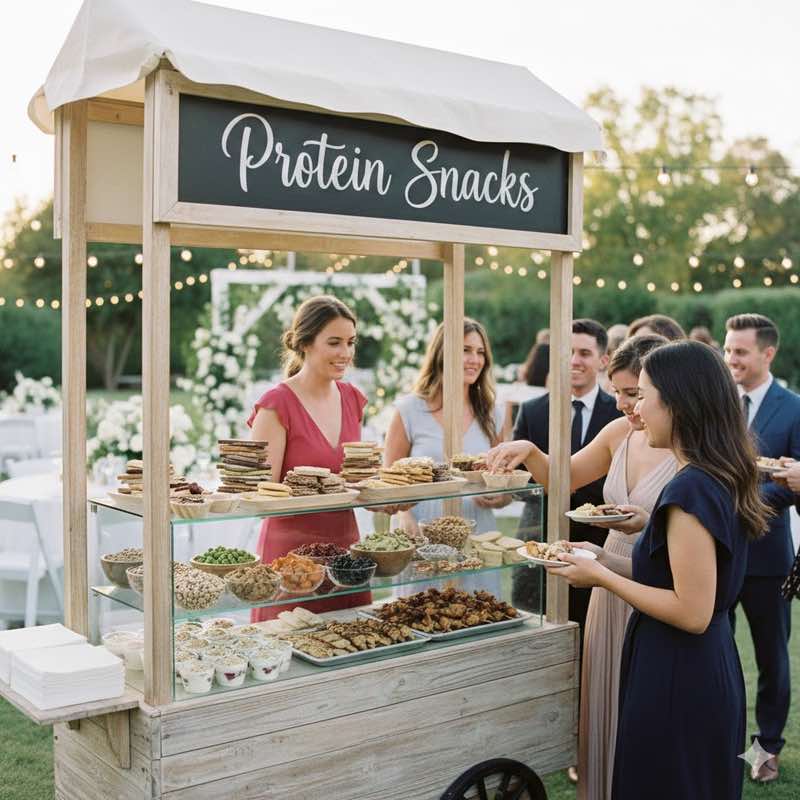protein snacks at a weddings