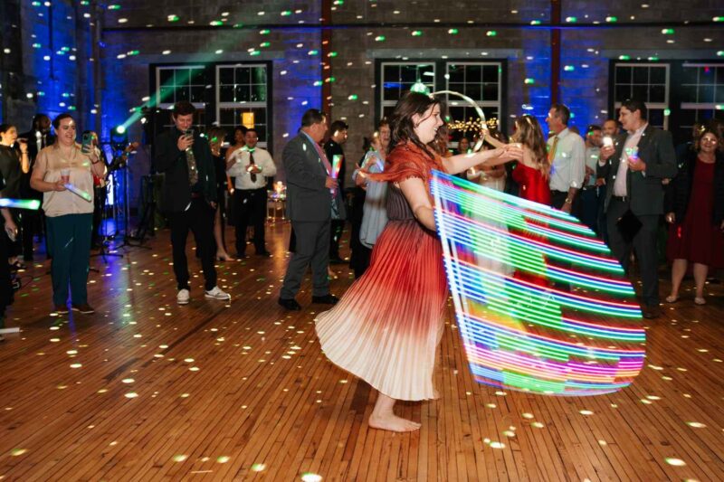 guests dancing at one of the top wedding venues massachusetts