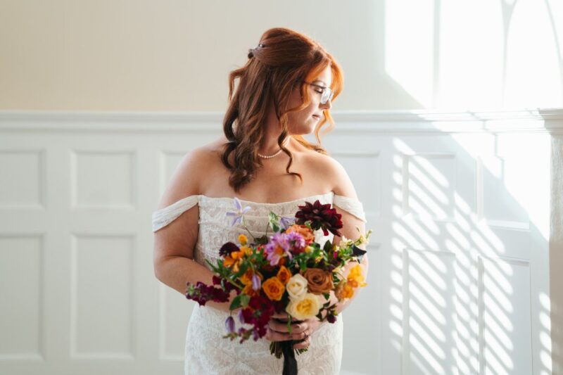 bride at one of the top wedding venues in massachusetts