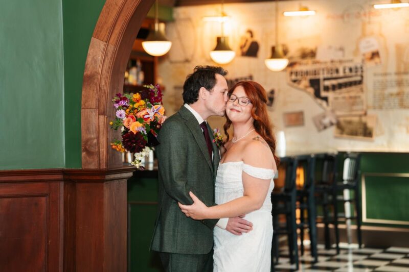 bride and groom at their wedding in one of the top wedding venues in Essex Massachusetts