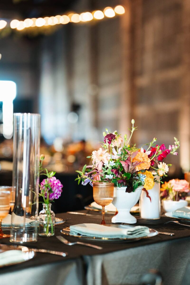 flowers and decor at one of the top wedding venues massachusetts