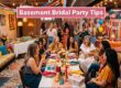 basement party for bridal shower